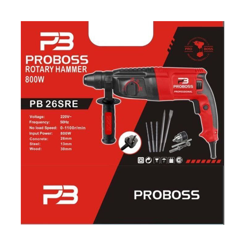 PRO BOSS ROTARY HAMMER PB 26SRE 2200W WESTORE