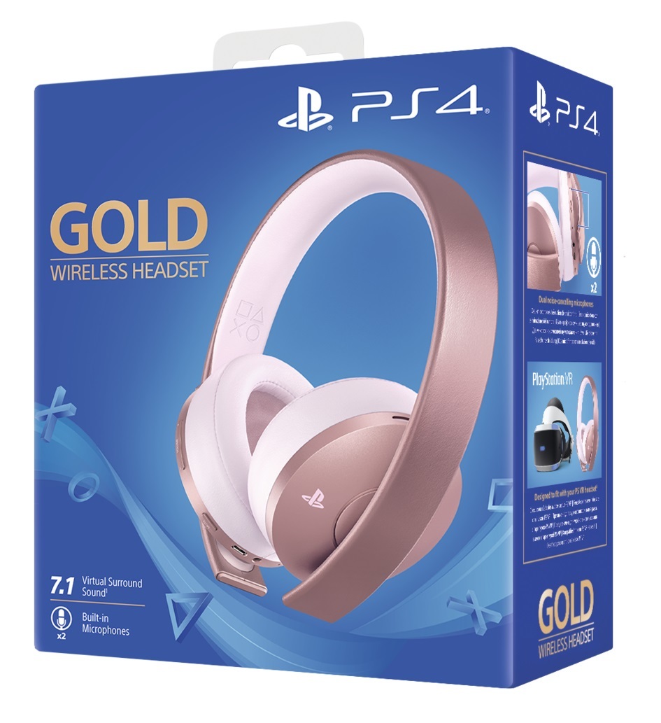 PS4 GOLD WIRELESS HEADSET ROSE GOLD WESTORE