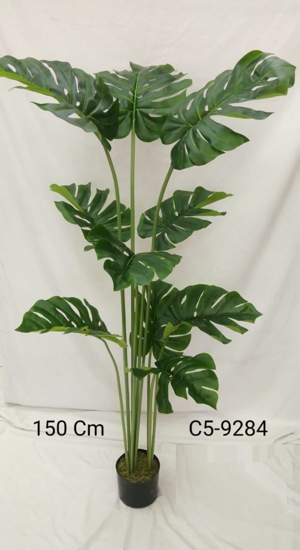 C5-9284 H 150CM MONSTERIA PLASTIC TREE