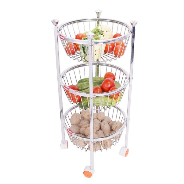 VEGETABLE RACK 3 LAYERS BW-17448  31 X 28 X 64 CM