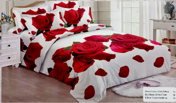 BED SHEET PARIS FASHION DUVET COVER 6PCS SET