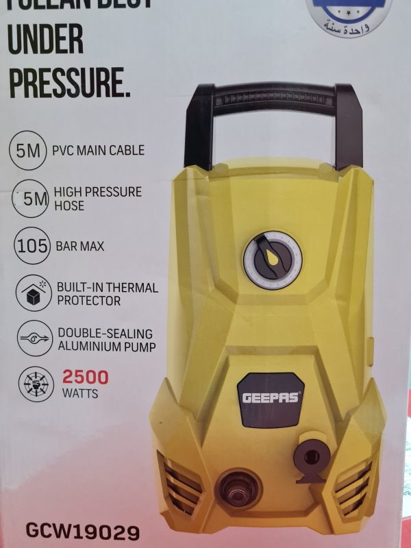 GEEPAS HIGH PRESSURE WASHER 2500W GCW19029