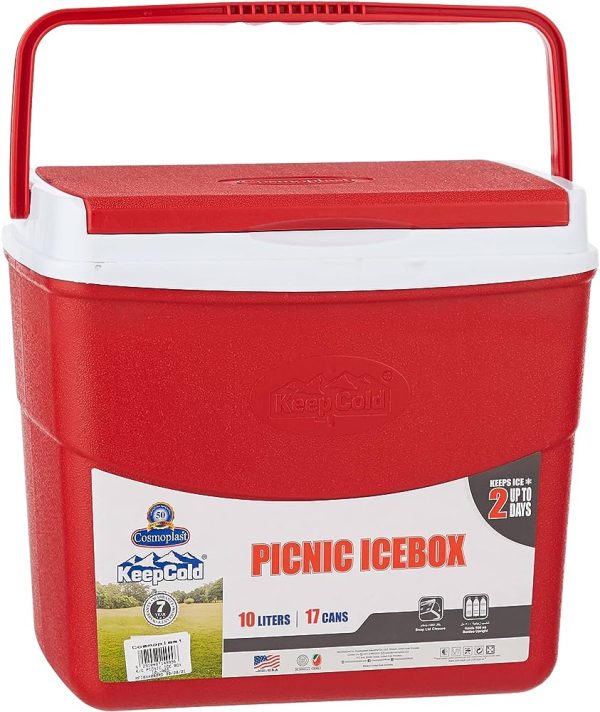 PICNIC ICEBOX 10L RED  ( KEEP ICE UP TO 2 DAYS )