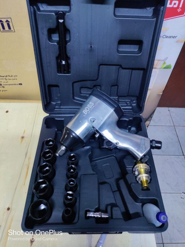 BOSS 1/21" AIR IMPACT WRENCH SET / Air Pressure 6-8 kg/cm2 SINGAL HAMMER