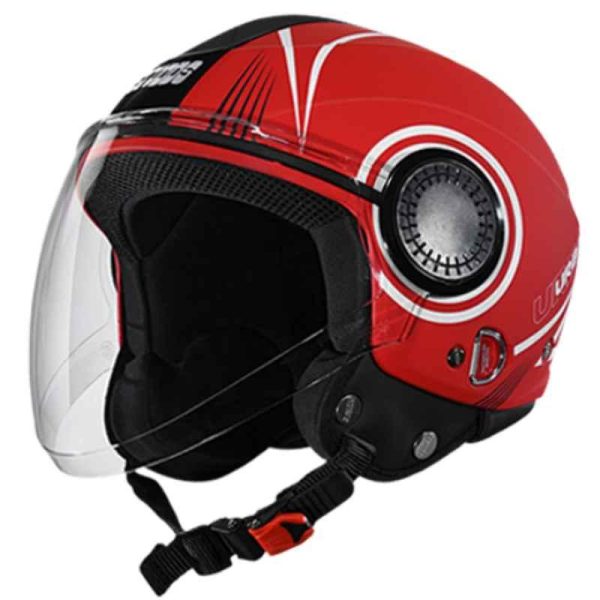 HELMET OPEN FACE STUDDS IS 4151 RED