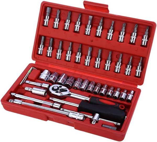 PRO-BOSS SOCKET SET 46 PCS 1/4"