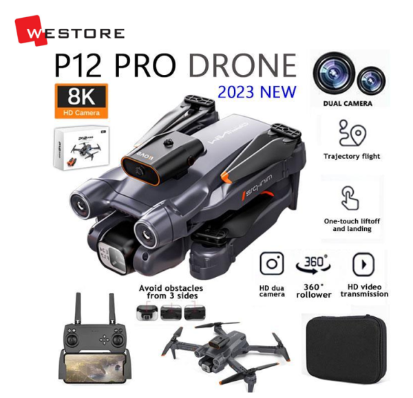 P12 PRO MINI DRONE 4K MULTICOLOR - Image 2