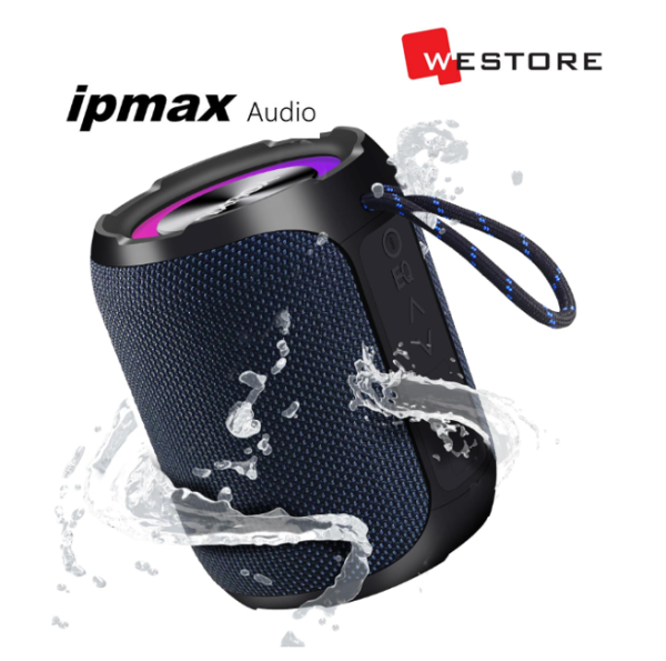 IPMAX SK07 BLUETOOTH SPEAKER 360 DEGREE STEREO SUBWOOFER - FULLY WATERPROOF