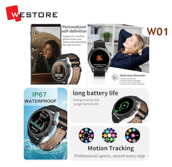 SMART WATCH W01 46MM - Image 3