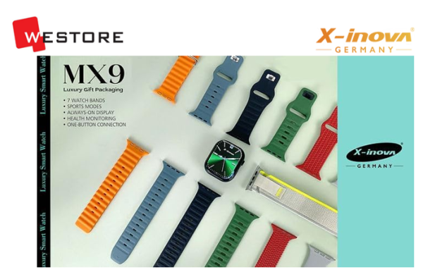 SMART WATCH X INOVA MX9 WITH 7 WATCH BAND - Image 4