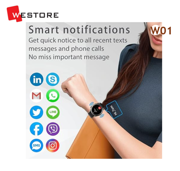 SMART WATCH W01 46MM - Image 4