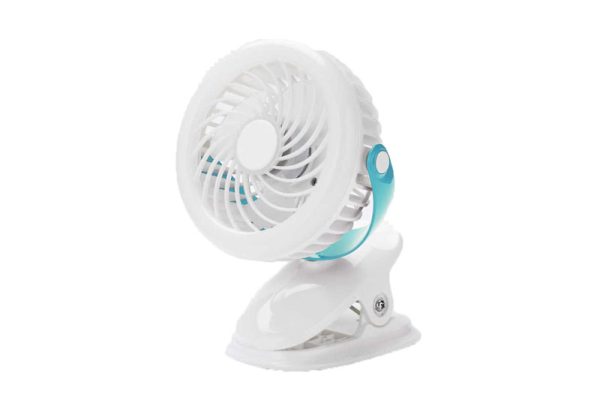 GEEPAS RECHARGEABLE CLIP FAN WITH LIGHT GF21137