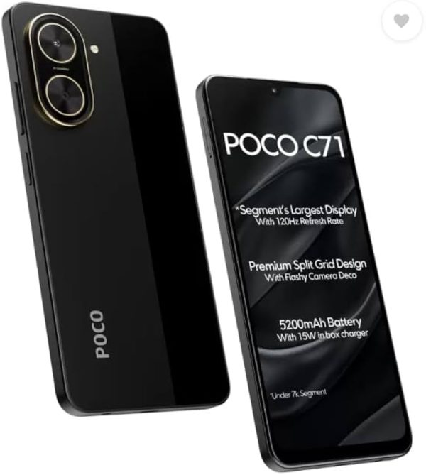 POCO C71 128GB BLACK 4GB RAM