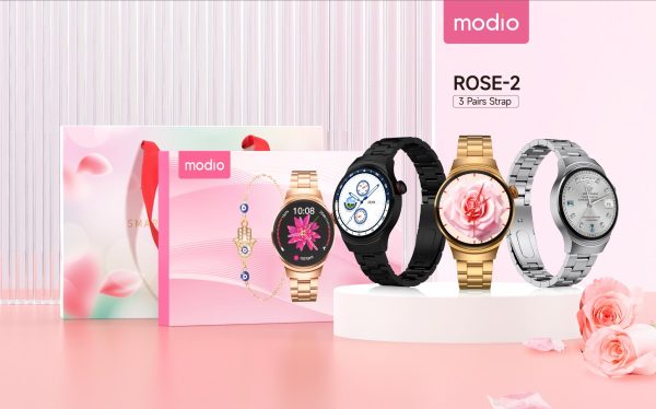 MODIO SMART WATCH ROSE-2 3 PAIRS STRAP 36MM - Image 2
