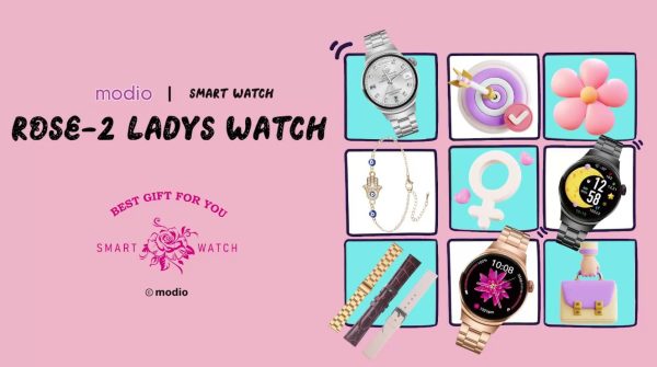 MODIO SMART WATCH ROSE-2 3 PAIRS STRAP 36MM - Image 3