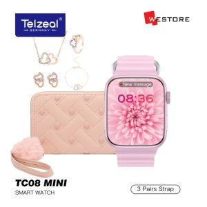 TELZEAL SMART WATCH TC08 MINI 3 PAIRS STRAP 38MM