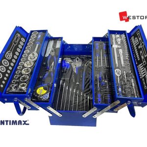 INTIMAX PROFESSIONAL TOOLS SET 85 PCS 4020 - TOOL SET WITH METAL BOX . 1/4" & 1/2"