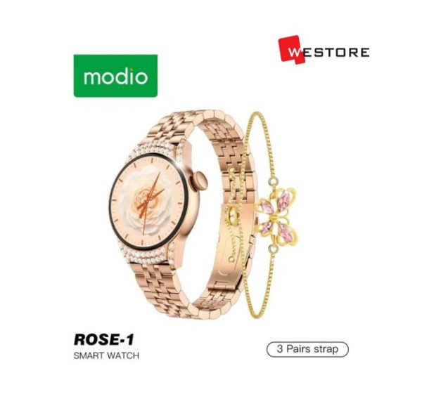 MODIO WATCH ROSE-1  3 PAIRS STRAP 36MM