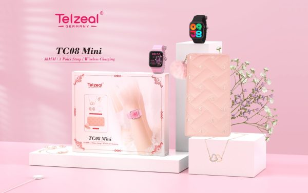 TELZEAL SMART WATCH TC08 MINI 3 PAIRS STRAP 38MM - Image 4
