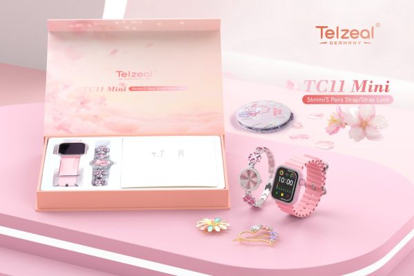 TELZEAL SMART WATCH TC11 MINI 36MM 3 PAIRS STRAP - Image 2