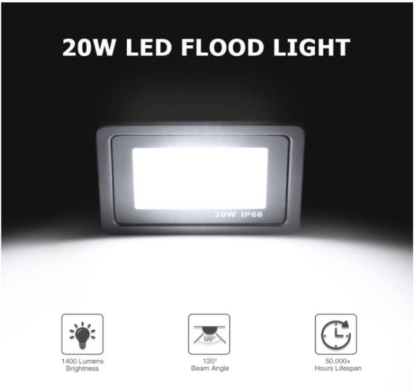 LED FLOOD LIGHT 20W IP66 - Image 6