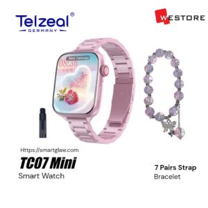 TELZEAL SMART WATCH TC07 MINI ( 7 PAIRS STRAP ) 36MM
