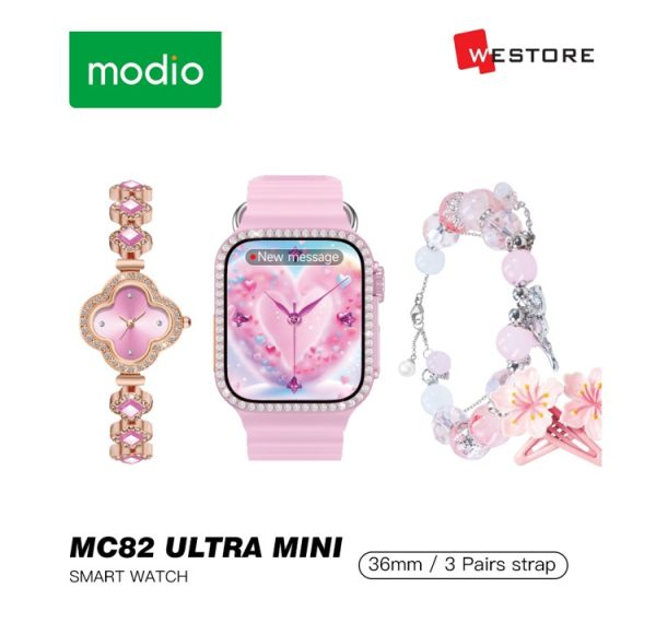 MODIO WATCH MC82 ULTRA MINI  3- PAIRS STRAP 36MM