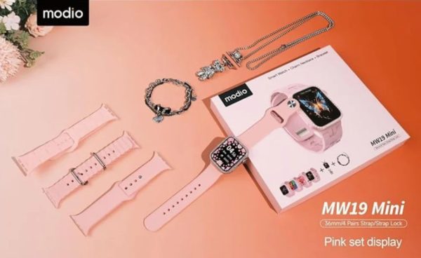 MODIO SMART WATCH MW19 MINI 36MM 4 PAIRS STRAP - Image 2