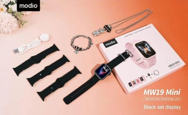MODIO SMART WATCH MW19 MINI 36MM 4 PAIRS STRAP - Image 4