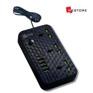 POWER SOCKET HG DUE 2M  3 POWER SOCKET 4 USB +TYPE -C HG-135C
