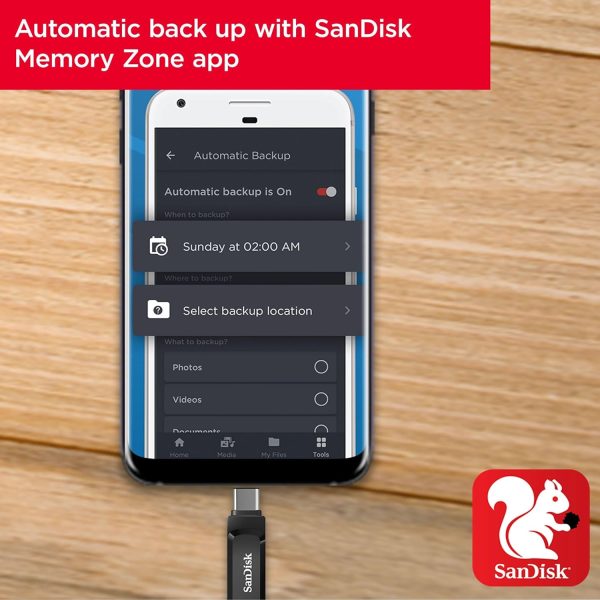 SANDISK ULTRA 512GB DUAL DRIVE GO USB TYPE-C - USB 3.2 GEN 1 400MB/S SPEED - Image 3