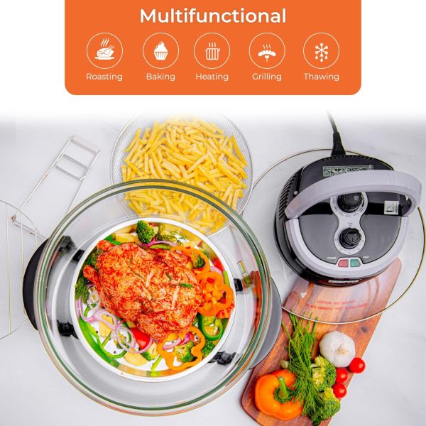 GEEPAS TURBO HALOGEN OVEN 17L WITH EXTENDER RING GHO34048UK - Image 8