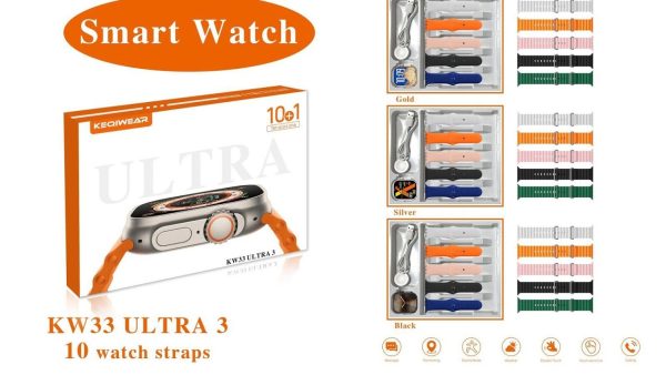 KEQIWEAR SMART WATCH KW33 ULTRA 3 10 PLUS 1