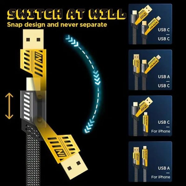 FAST CHARGING CABLE 4 IN 1 USB TO C - Image 6