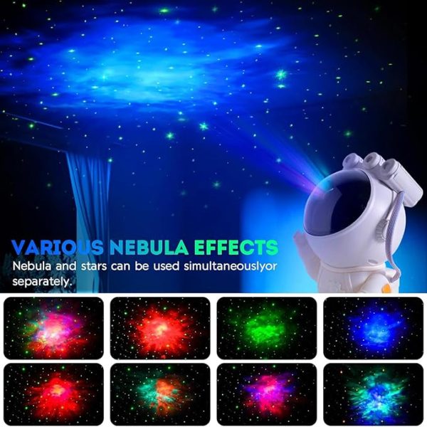ASTRONAUT STAR PROJECTOR WITH NEBULA - TIMER & REMOTE CONTROL, TYD-YHY-001 - Image 4