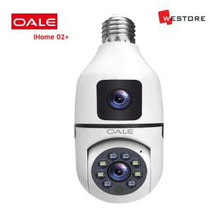 OALE iHOME 02+ 360° SECURITY DUAL CAMERA WITH BULB DESIGN
