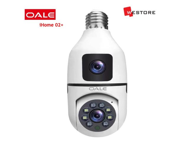 OALE iHOME 02+ 360° SECURITY DUAL CAMERA WITH BULB DESIGN
