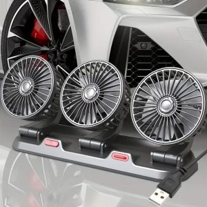 VEHICLE FAN F4310 3 IN 1 USB F-4310 THREE HEAD