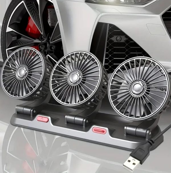 VEHICLE FAN F4310 3 IN 1 USB F-4310 THREE HEAD