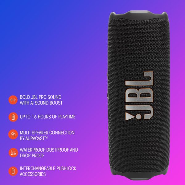 BL FLIP 7 PORTABLE WATERPROOF AND DROP PROOF SPEAKER BLACK - Image 6