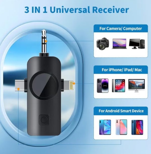 WIRELESS MICROPHONE F11-2 FOR IPHONE, ANDROID AND CAMERA - Image 6