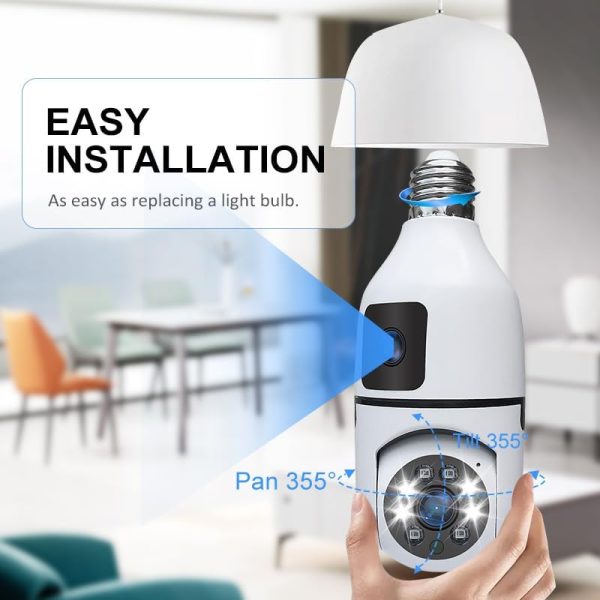 OALE iHOME 02+ 360° SECURITY DUAL CAMERA WITH BULB DESIGN - Image 5