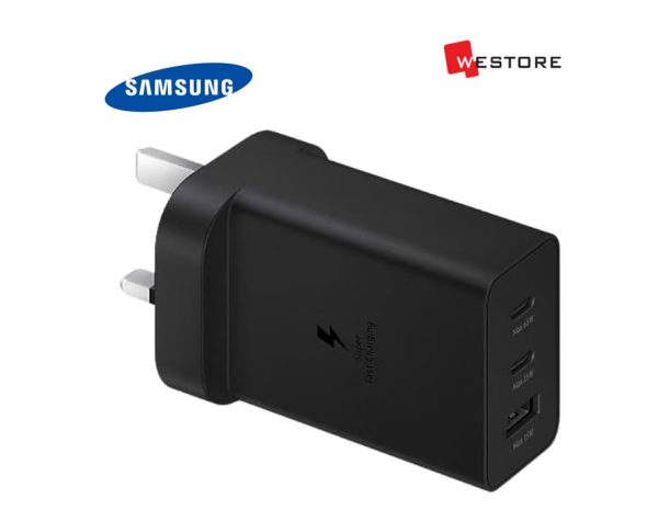SAMSUNG 65W PD POWER ADAPTER TRIO 2 USB-C+USB-A WITH TYPE-C CABLE - Image 2