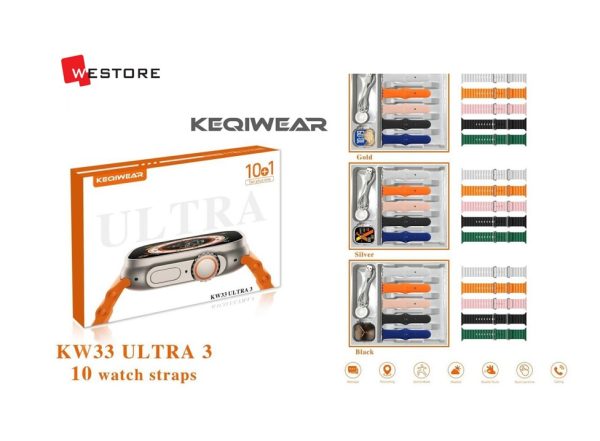 KEQIWEAR SMART WATCH KW33 ULTRA 3 10 PLUS 1 - Image 2