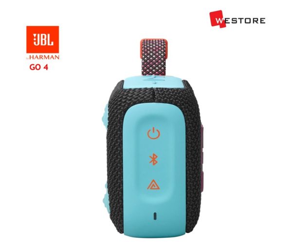 JBL GO 4 PORTABLE BLUETOOTH SPEAKER BLACK & ORANGE - Image 3