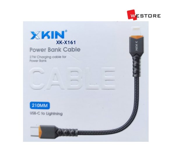 XKIN POWER BANK CABLE 21CM USB-C TO LIGHTNING, XK-X161