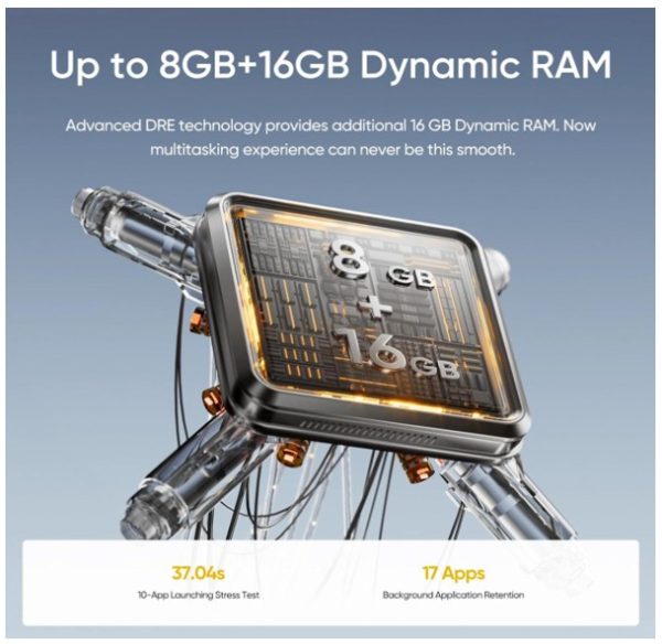 REALME C75 256GB LIGHTNING GOLD 8GB RAM - Image 5