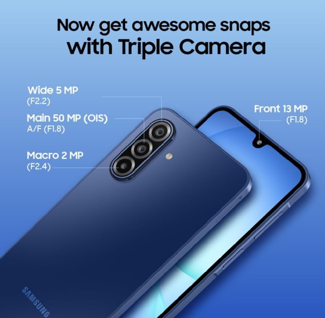 SAMSUNG GALAXY A17 5G 256GB BLUE 8GB RAM - Image 4