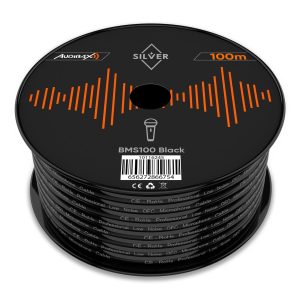 MICROPHONE CABLE 2X0.26mmg 100MTR art.B/CVP 100S BLACK